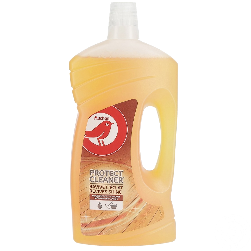 Засіб для миття підлоги AUCHAN, для дерев'яних поверхонь, 1 л